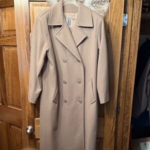 Jones New York Beige/Tan Trench-Style Coat